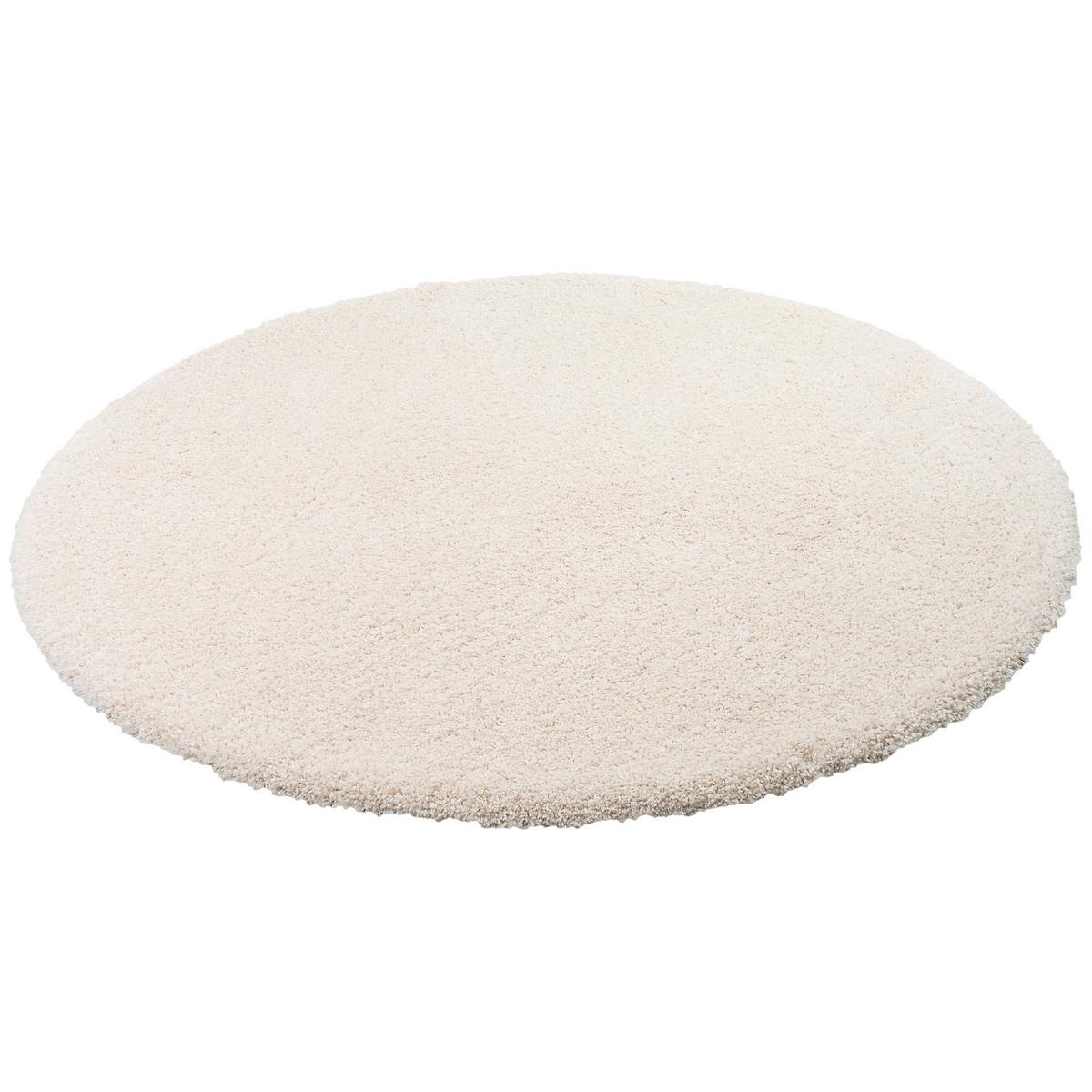 LUXUS HOCHFLOR SHAGGY TEPPICH DREAM RUND - Beige, Textil (200/200cm) - Snapstyle