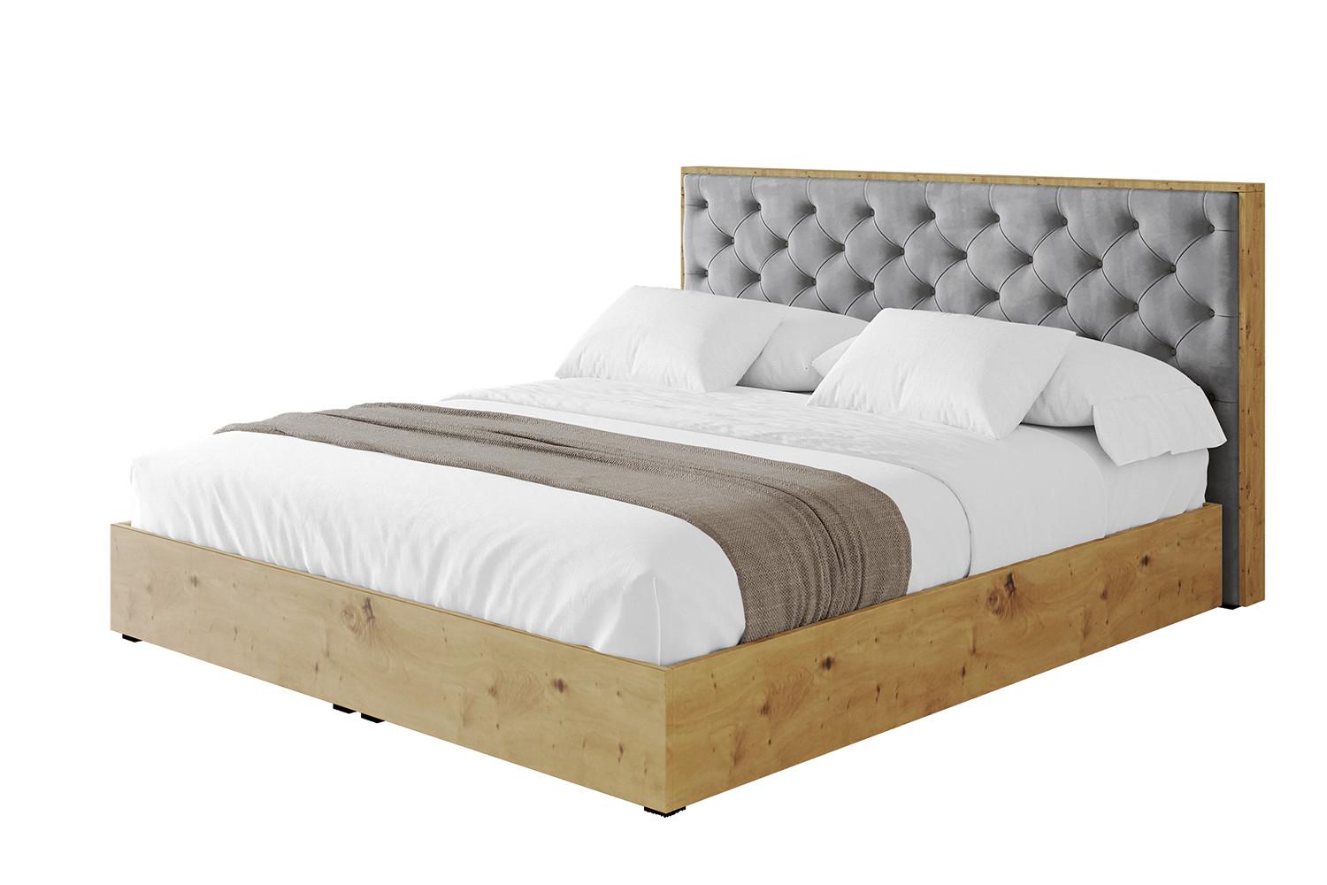 POLSTERBETT mit Bettkasten und Lattenrost, Bett mit Matratze H3/H4 - ENZO3 180x200 Grau - Grau, Holzwerkstoff/Textil (180/200cm) - ALTDECOR