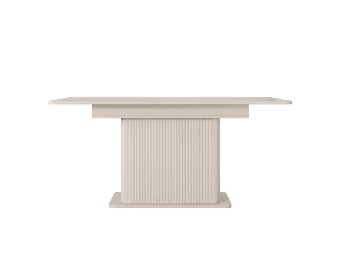 ESSTISCH LANTANA Ausziehbar 160 - 200 / 160 x 75,4 cm - Beige/Goldfarben, Holz (160/160/75.4cm) - MASSENO