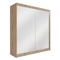 KLEIDERSCHRANK AMOHA mit LED - 200 cm - Sonoma Eiche - Sonoma Eiche, Holzwerkstoff (200/215/61cm) - ALTDECOR
