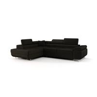 ECKSOFA Monaro Mit Schlaffunktion - Anthrazit, Holzwerkstoff/Textil (202/275cm) - Fun Möbel