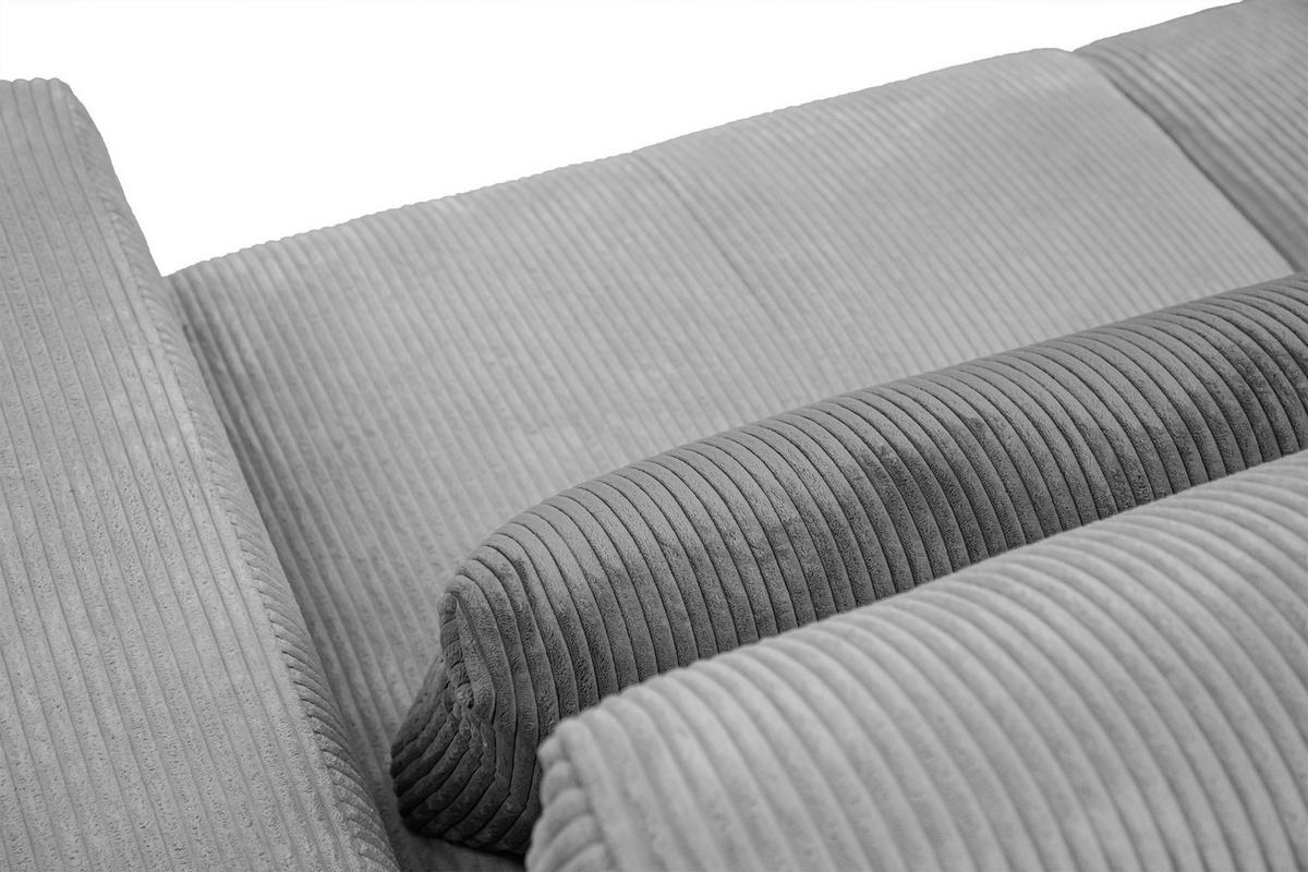 SOFA OLI 3-Sitzer, hellgrau - Hellgrau, Holz/Textil (208/91/108cm) - Wozimo