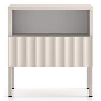 NACHTTISCH Derriva Hellbeige 50 cm - Ecru/Beige, Holzwerkstoff/Metall (50/53/35.2cm) - Selsey