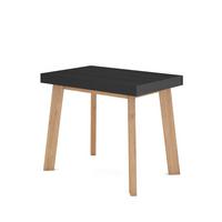 ESSTISCH ausziehbar 58 bis 222cm, für 10 Gäste, schwarz, 58/90/73cm - Schwarz, Holzwerkstoff (90/222/73cm) - Skraut Home