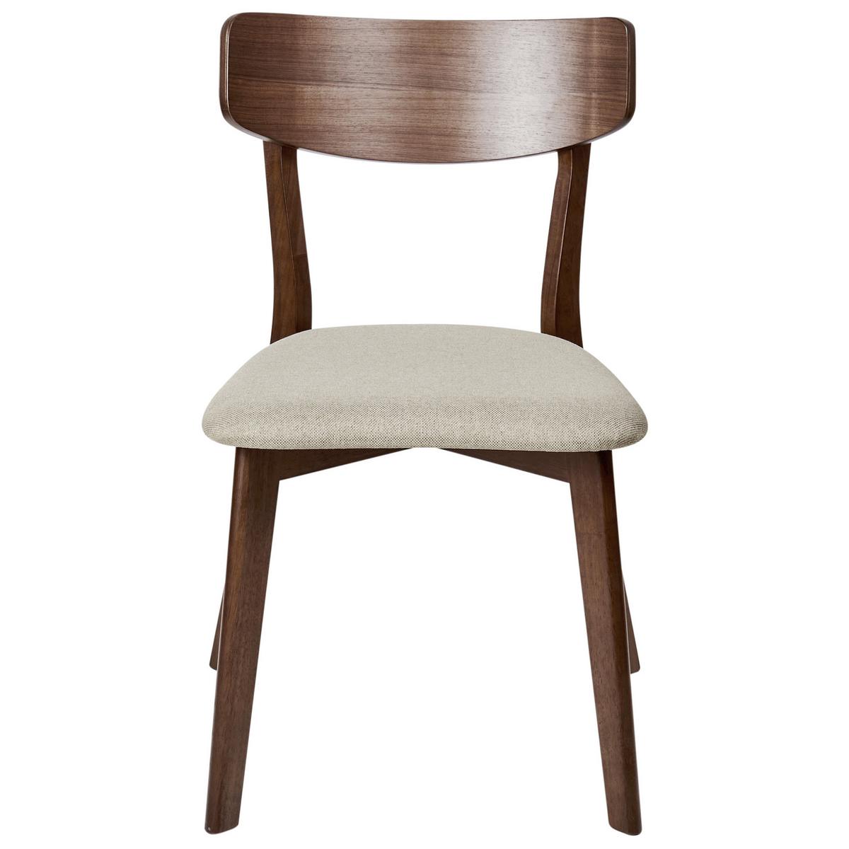 ESSZIMMERSTUHL 2er-Set Braun Hope - Beige/Braun, Holz (51/77/49cm) - Beliani