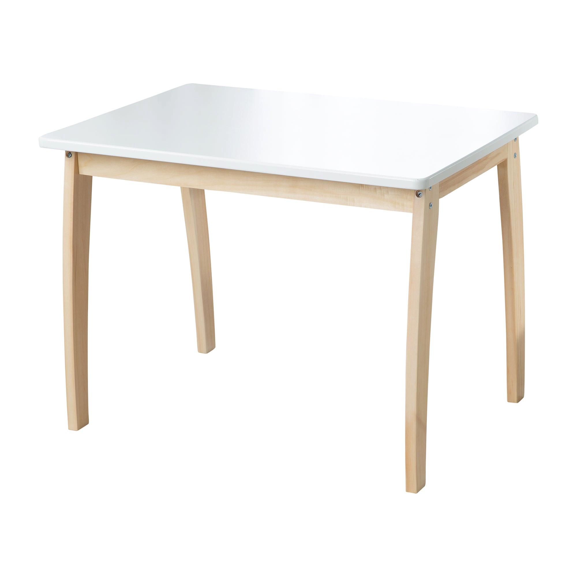 KINDERTISCH - Weiß/Naturfarben, Holzwerkstoff (76/56/52cm) - Roba