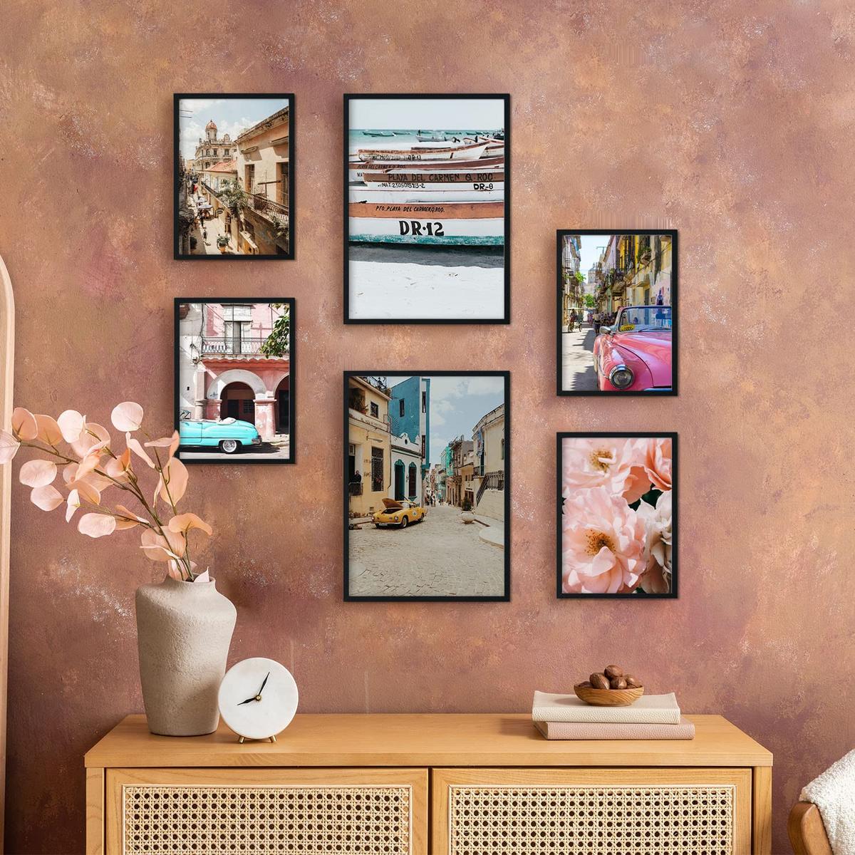 POSTER Set Mit 6 Kuba Wandbild A3 & A4 Rahmenlos - Klar, Papier (29/3cm) - Nacnic