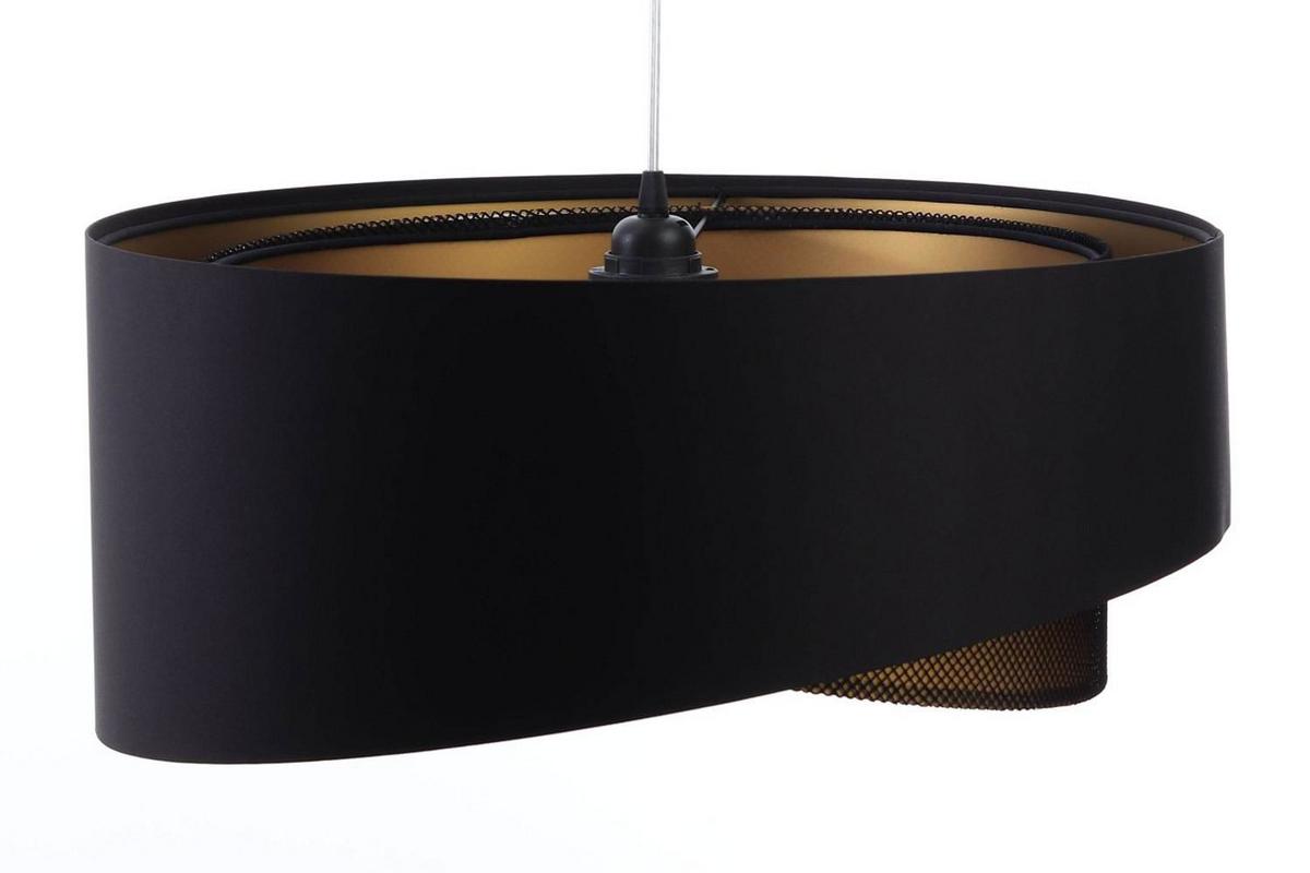 HÄNGELEUCHTE Gold 50/23 cm - Goldfarben/Schwarz, Kunststoff (50/1.3/23cm) - ONZENO