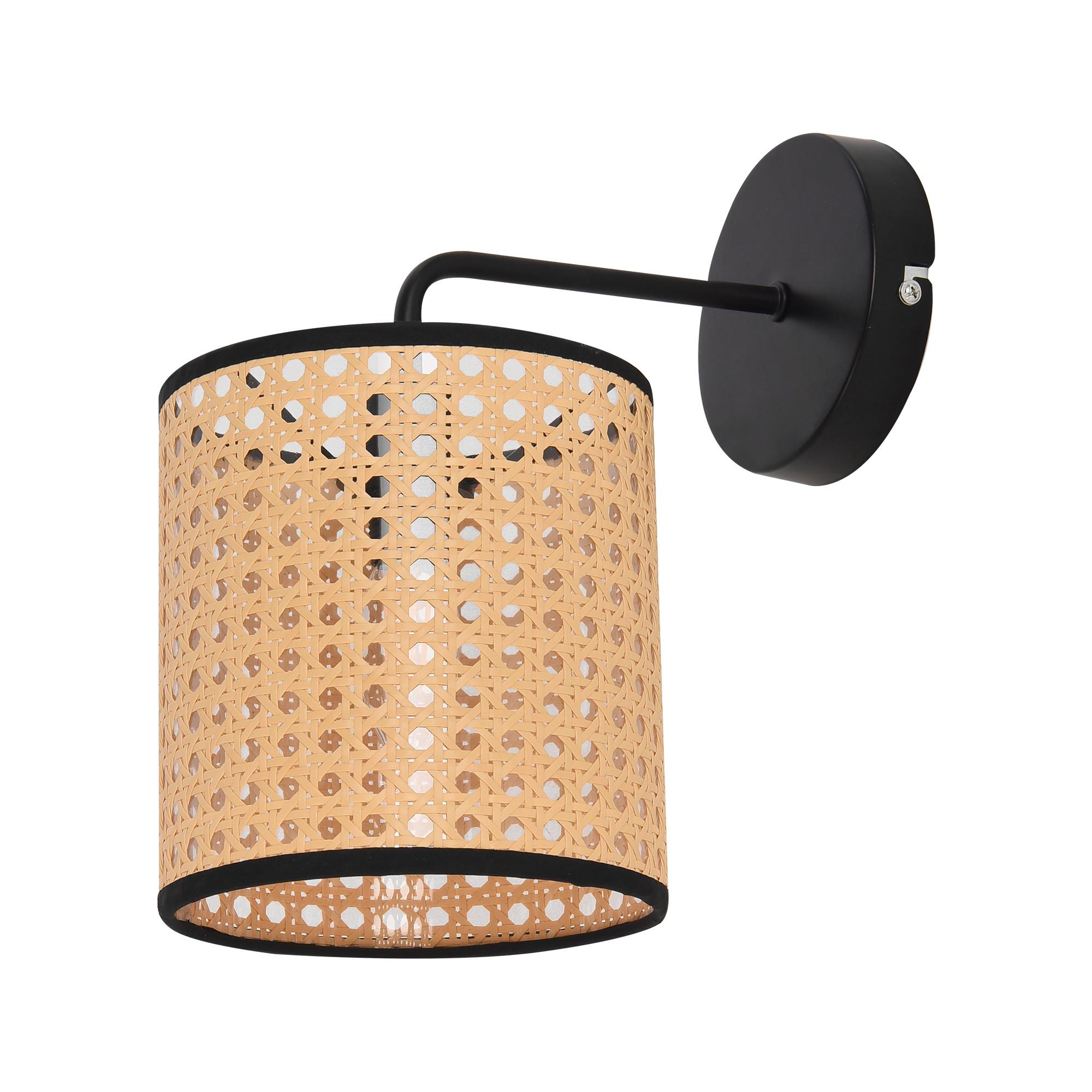 WANDLEUCHTE Southend - Beige/Schwarz, Kunststoff/Metall (16/17/25cm) - lux.pro