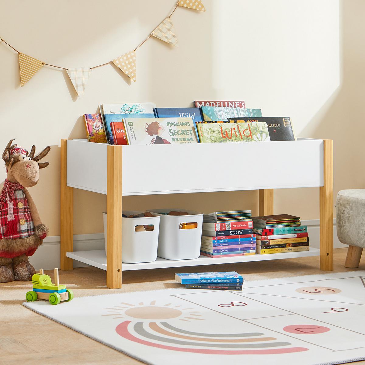 KINDERREGAL Weiß - Weiß, Holz/Holzwerkstoff (85/45/42cm) - SoBuy