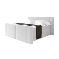 BOXSPRINGBETT mit Matratze H3/H4 - EVON KING Zanozek - 180x200 cm Weiß - Weiß, Holzwerkstoff (180/200cm) - ALTDECOR