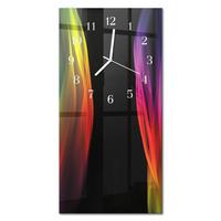WANDUHR aus Glas 30x60 cm - Abstraktion - Multicolor, Glas (30/60/0.4cm) - TULUP