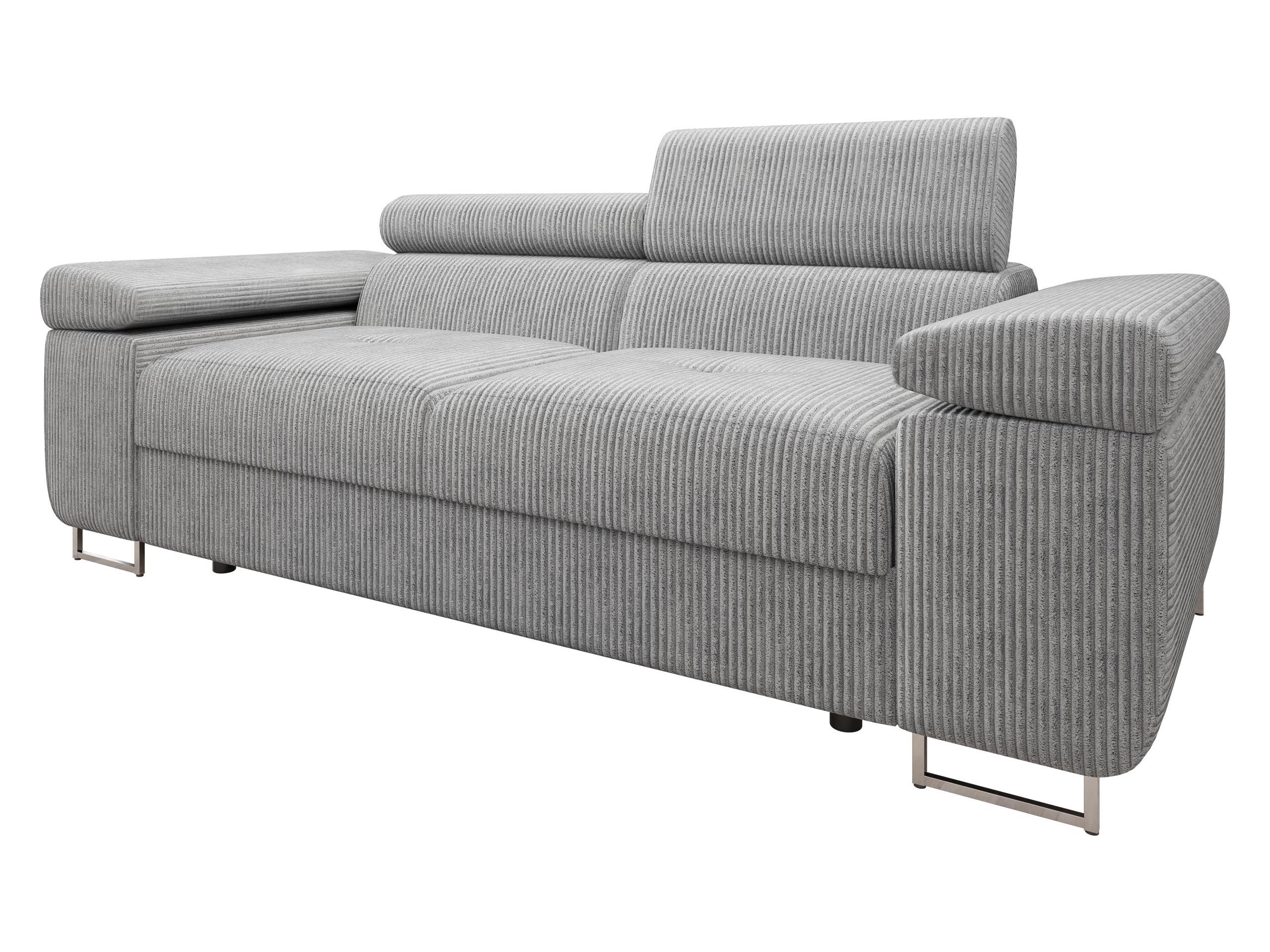 SOFA Torezio 2 Cord - Grau, Holz/Textil (198/90/102cm) - MIRJAN24