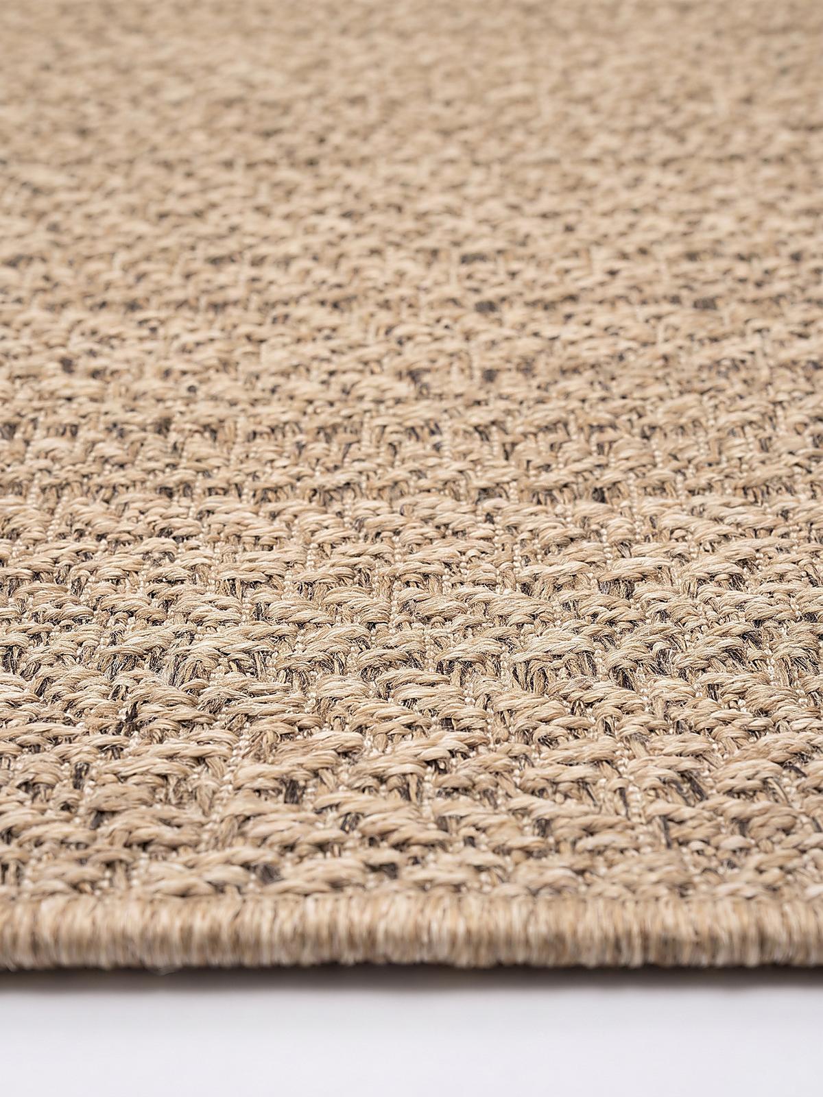 FLACHWEBTEPPICH Bordüre CORDEV Polypropylen Natur 140 x 200 cm - Beige, Textil (140/200cm) - KADIMA DESIGN