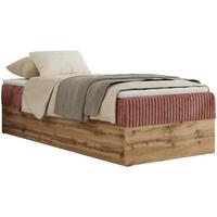 BOXBETT WOOD ZERO 90/200 - Rosa Cord - H3 - Topper Visco - Rosa, Textil (90/200cm) - MKS