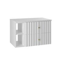 WASCHTISCHUNTERSCHRANK 80.6cm Izae Weiß - Weiß, Holzwerkstoff (80.6/52.2/46.5cm) - Petits-meubles