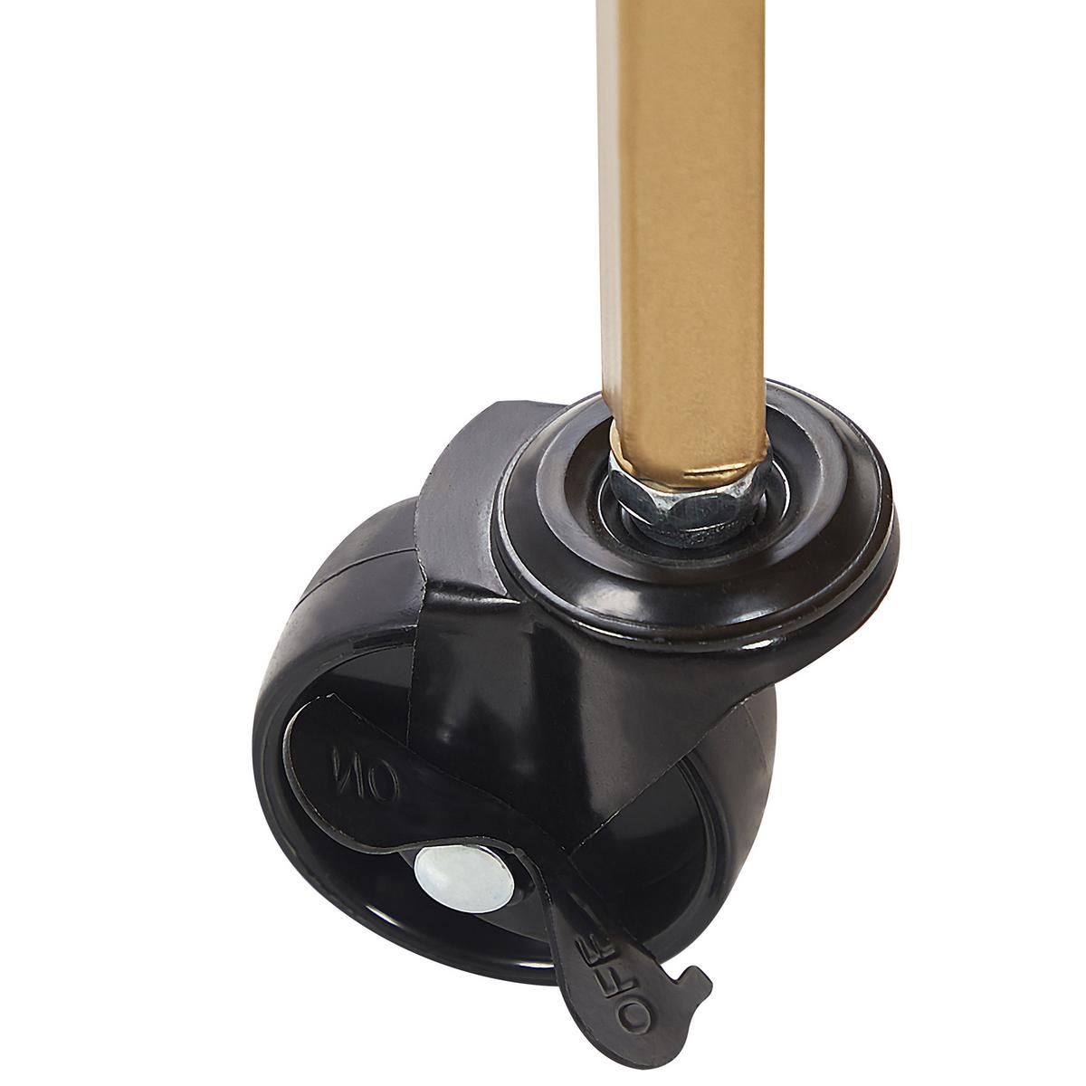 SERVIERWAGEN Metall Gold Farley - Goldfarben/Schwarz, Metall (42/75/42cm) - Beliani