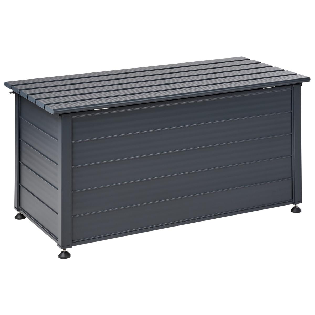 AUFBEWAHRUNGSBOX Grau Campalto - Grau, Metall (123/60/60cm) - Beliani