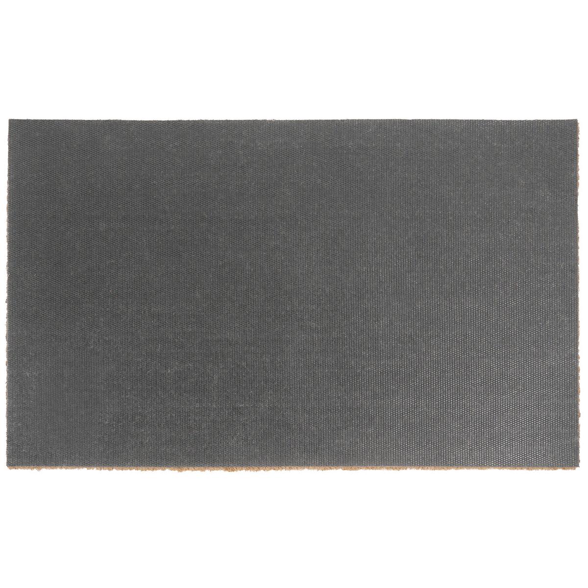 FUSSMATTE Blaugrün 45/75 cm Kaninchen Kokosfasern Clark - Jadegrün, Textil (45/75cm) - Beliani