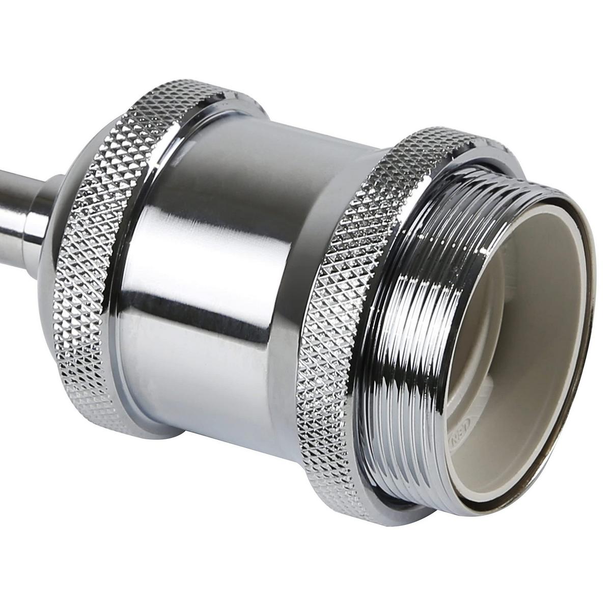 PENDELLEUCHTE Natascha 10/10/130 cm - Silberfarben, Metall (10/10/130cm) - Nettlife