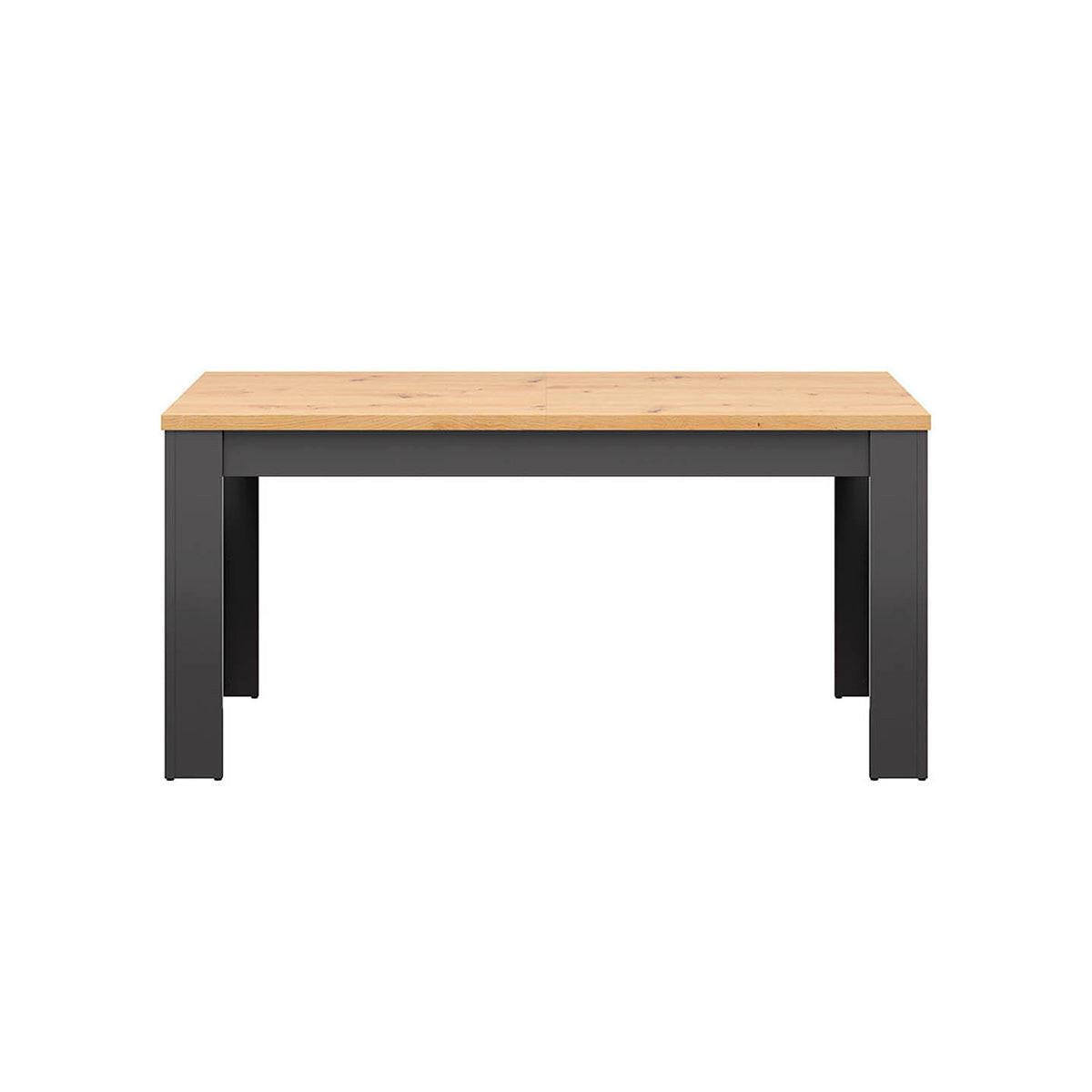 ESSTISCH Duck 8 Sitzplätze Anthrazitgrau und Holz - Grau, Holzwerkstoff (90/200/76cm) - Petits-meubles