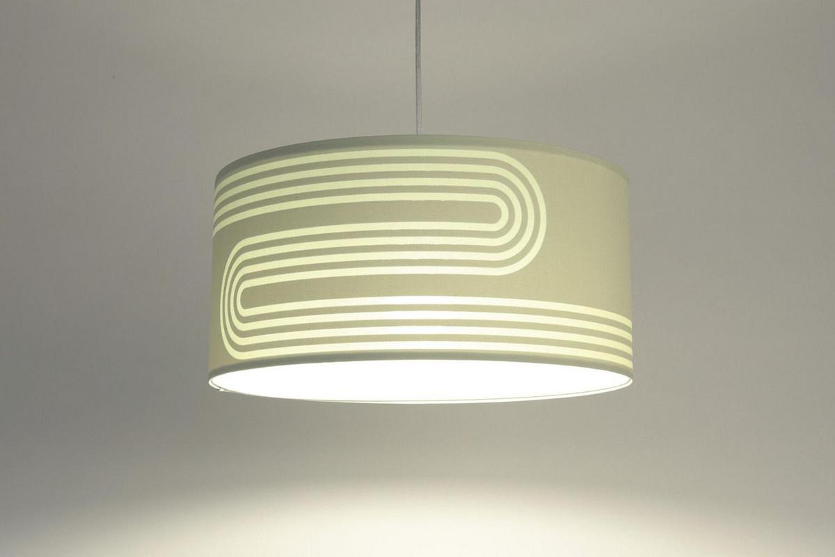 HÄNGELEUCHTE Grün 40/90 cm - Weiß/Grün, Kunststoff (20/0.4/90cm) - ONZENO