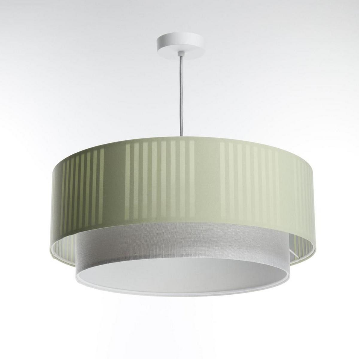 HÄNGELEUCHTE Grün 40/86 cm - Weiß/Grün, Kunststoff (16/0.4/86cm) - ONZENO