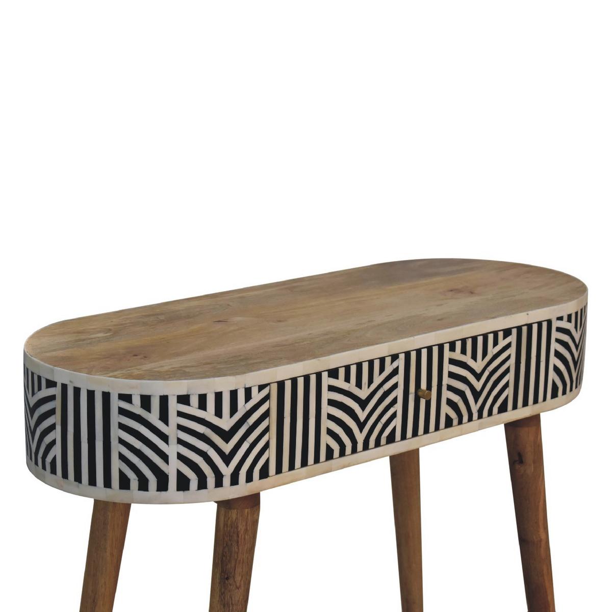 KONSOLENTISCH Edessa, 1 Schublade, Nordische Beine, Wchwarz und Weiß, Eichenholzoptik - Eichefarben/Messingfarben, Holz/Metall (35/90/78cm) - Artisan Furniture