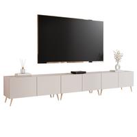 TV-LOWBOARD ANGEL Kaschmir stehend mit LED-Beleuchtung 300 cm - Kaschmir, Holzwerkstoff (300/49/40cm) - Idohome