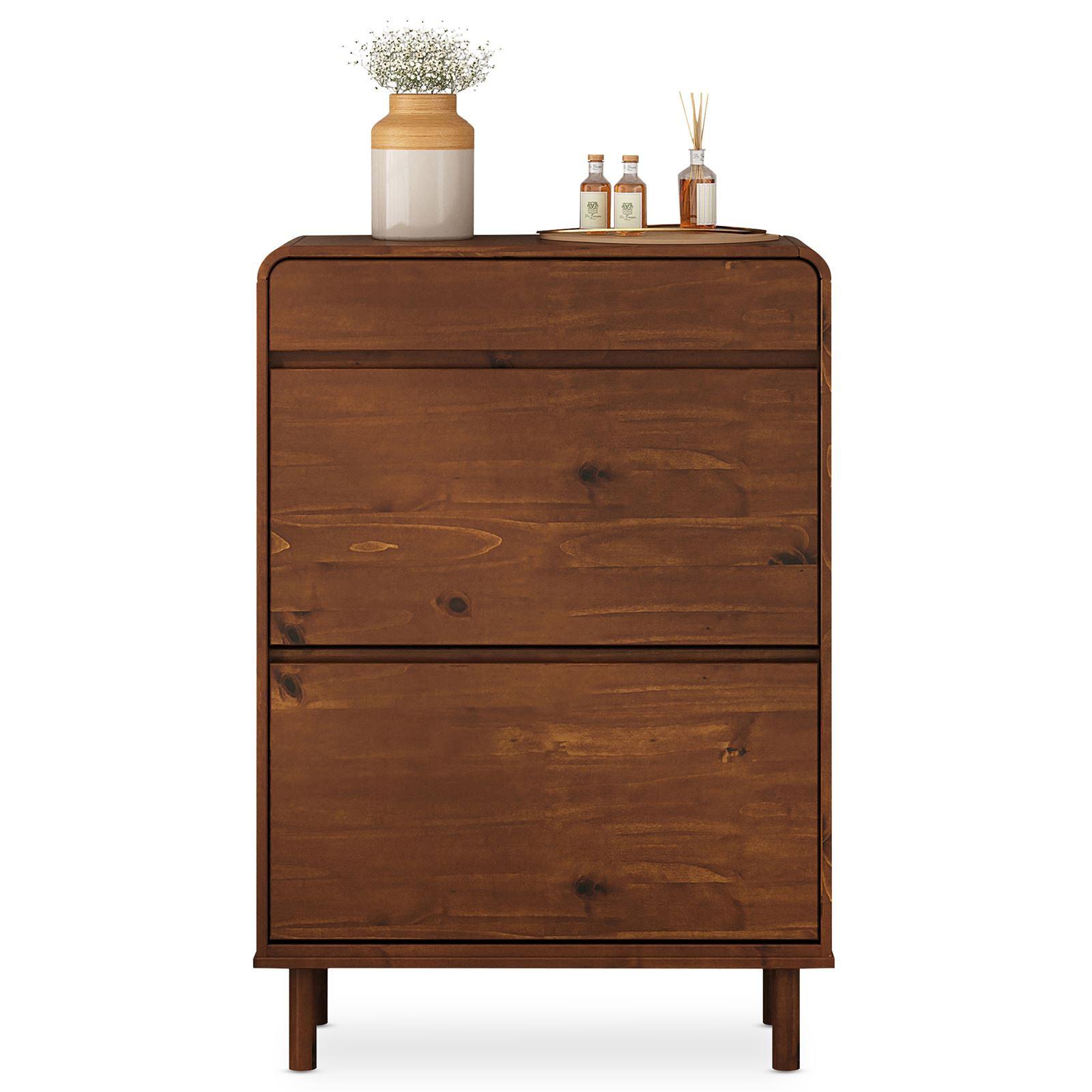 SCHUHKIPPER NAEL Kastanie - Kastanienfarben, Holz (80/114/30cm) - IDIMEX