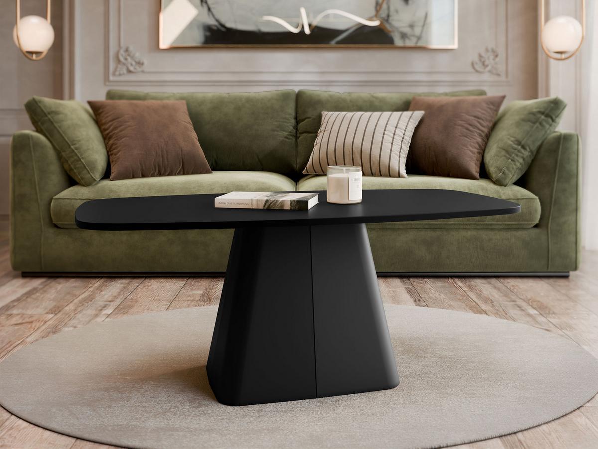 COUCHTISCH Noa - Schwarz, Holzwerkstoff/Metall (60/120/48cm) - MIRJAN24