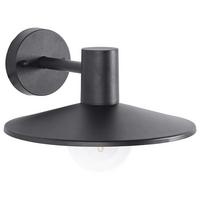 AUSSENWANDLEUCHTE Schwarz Bara IIa - Schwarz, Metall (30/20/30cm) - Beliani