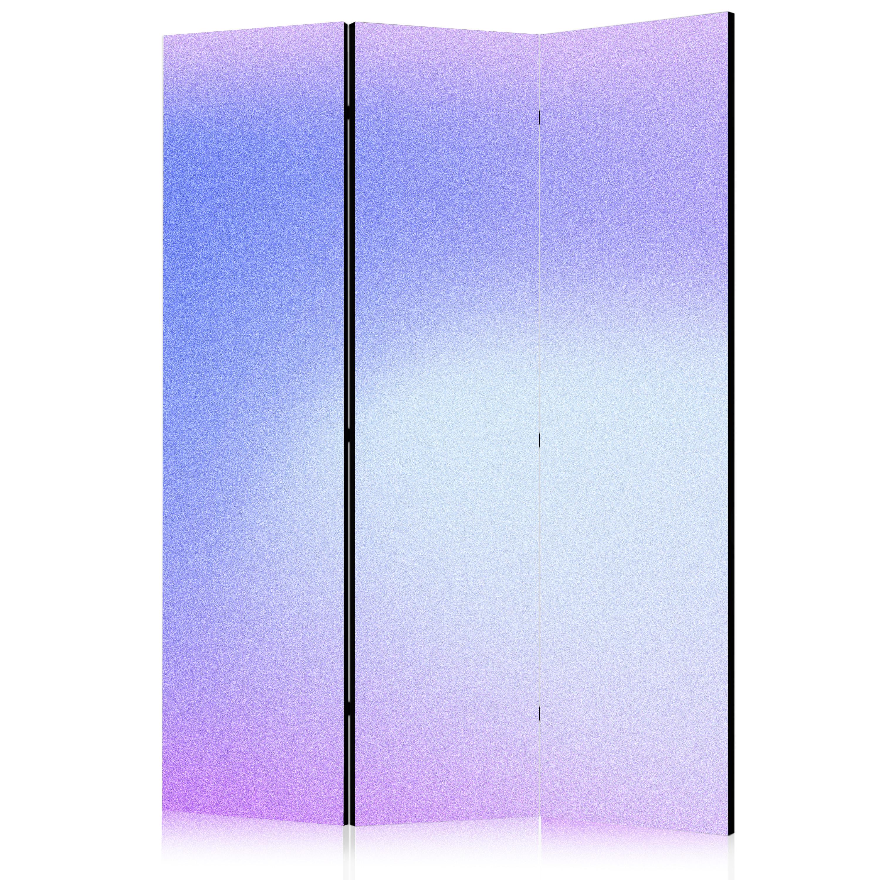 PARAVENT Akustik 3-tlg 135x172 cm Heidefarbener Nebel Ombre - Lila, Holz/Textil (135/172/3cm) - Muralo