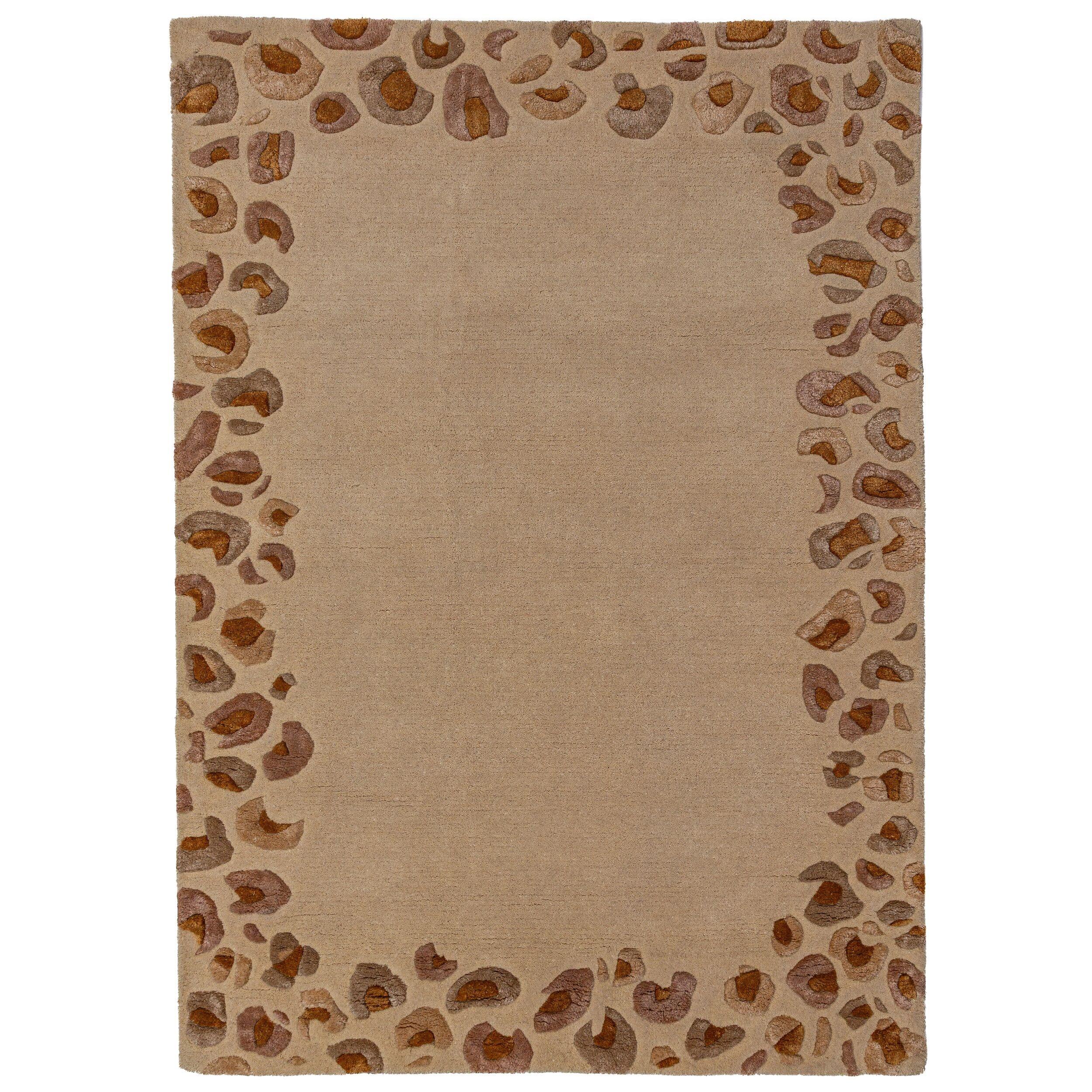 VISKOSETEPPICH SABLE, mit Tier-Motiv, Natur, 160 x 230 cm - Beige, Textil (160/230cm) - KADIMA DESIGN