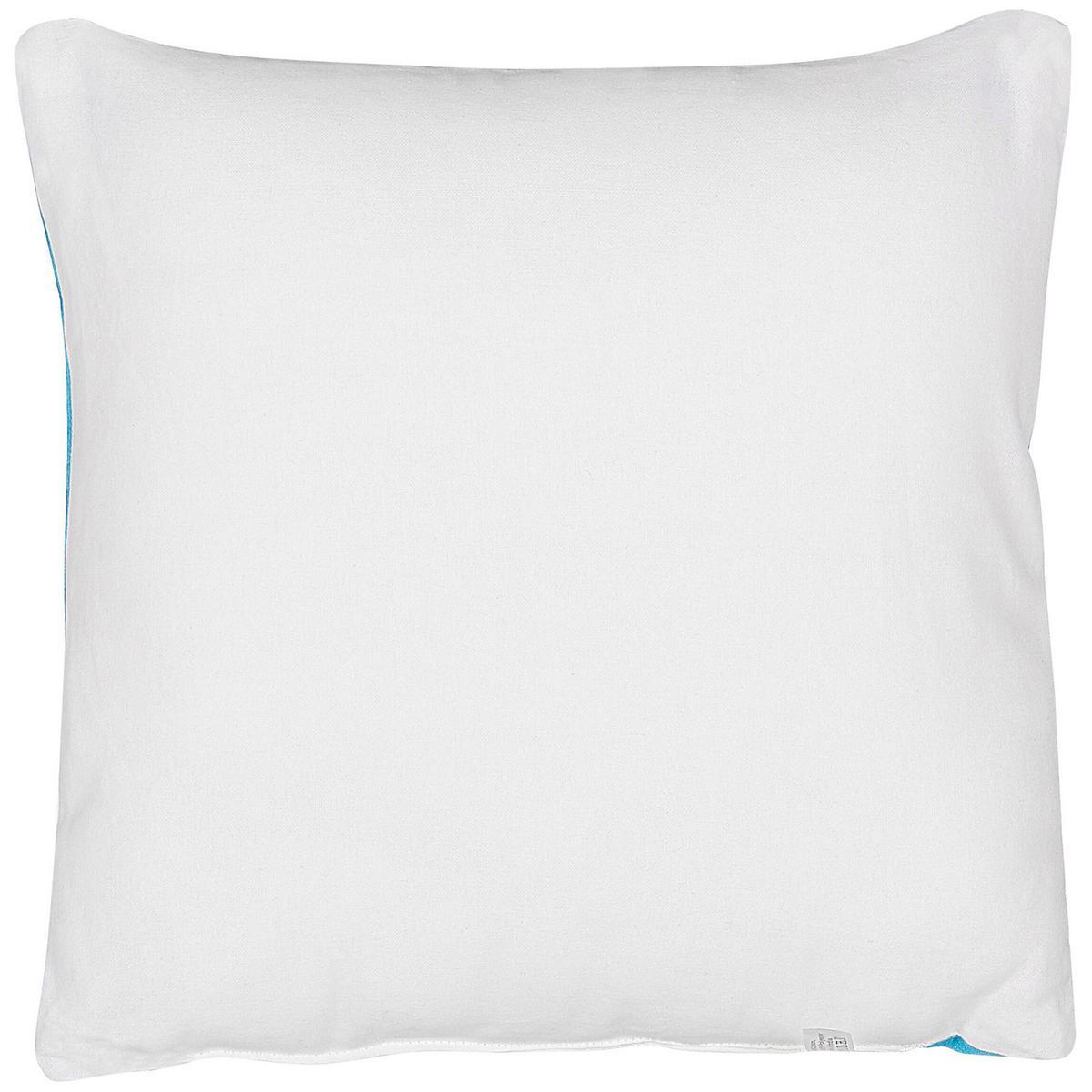 DEKOKISSEN 2er-Set Blau 45/45 cm Waranasi - Blau, Naturmaterialien/Textil (45/45cm) - Beliani