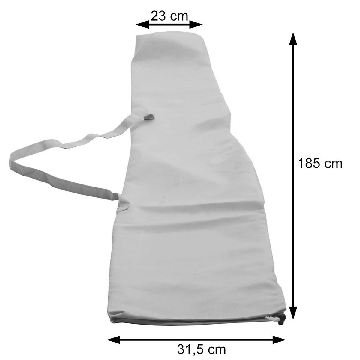 SCHUTZHÜLLE FÜR SONNENSCHIRM Cremeweiß - Weiß, Textil (31/185/31cm) - MCW