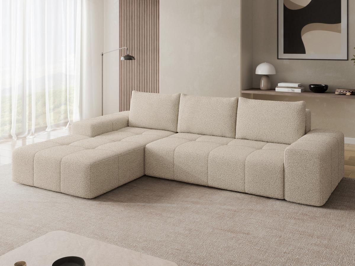 ECKSCHLAFSOFA Tonseo L, Seite: Links - Schwarz/Mokka, Holz/Kunststoff (275/173cm) - MIRJAN24