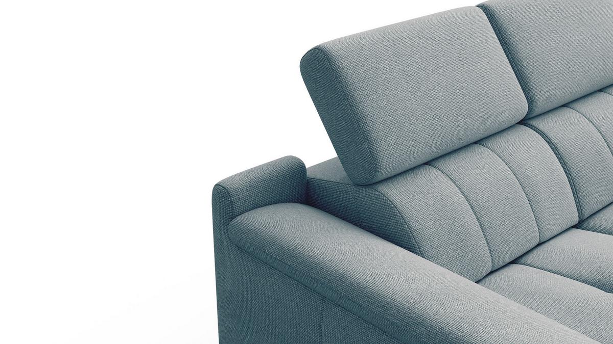 RELAXSOFA FIERO 2-Sitzer mit 2 Relaxfunktionen, mintgrün - Schwarz/Mintgrün, Holzwerkstoff/Textil (170/82/103cm) - Wozimo