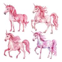 WANDAUFKLEBER 130x189cm - Einhornpferde - Multicolor, Kunststoff (130/189/0.1cm) - Wallfluent