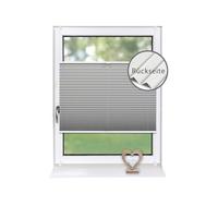 PLISSEE Thermo Basic 75 x 150cm Klemmfix ohne Bohren - Grau, Textil (75/150/150cm) - Deco-Raum