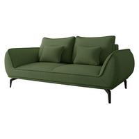 SOFA Cavo 2 - Schwarz/Grün, Holz/Textil (208/86/118cm) - MIRJAN24