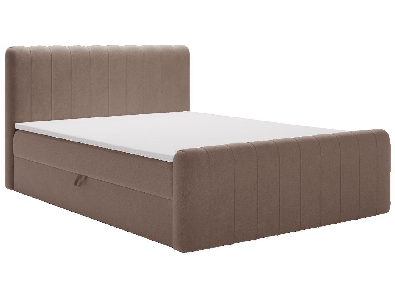 BOXBETT Osteno 140x200 Braun - Braun, Holz/Textil (140/200cm) - Graingold