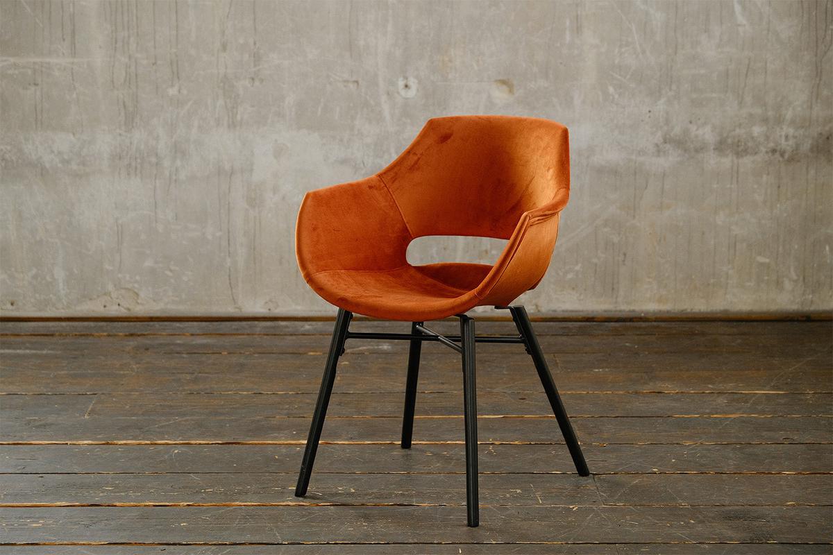 STUHL ZAJA Braun Velvet (1er-Set) - Braun, Textil (57/82/59cm) - KAWOLA