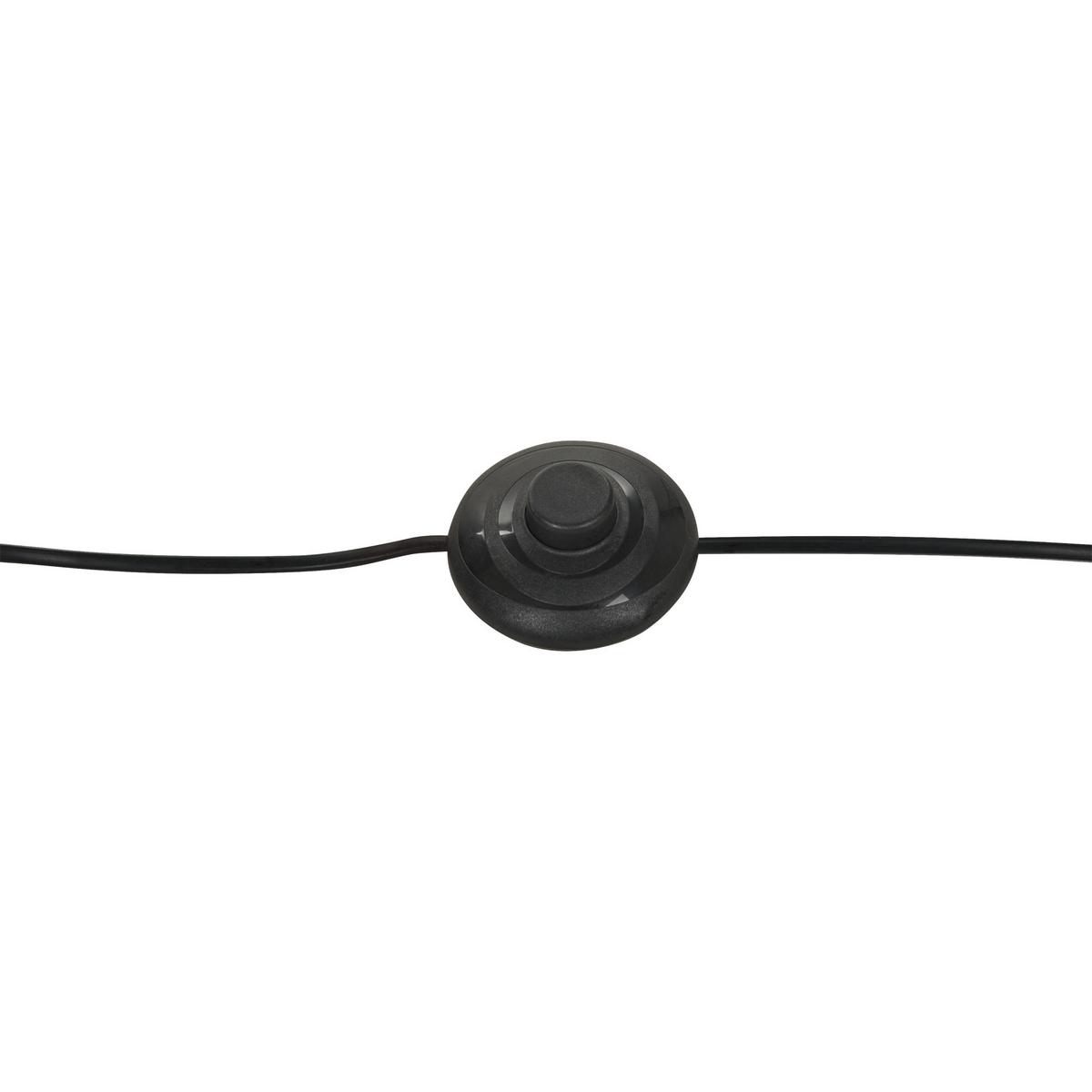 STEHLAMPE Merrica 60/120/170 cm - Schwarz, Metall (60/120/170cm) - Beliani