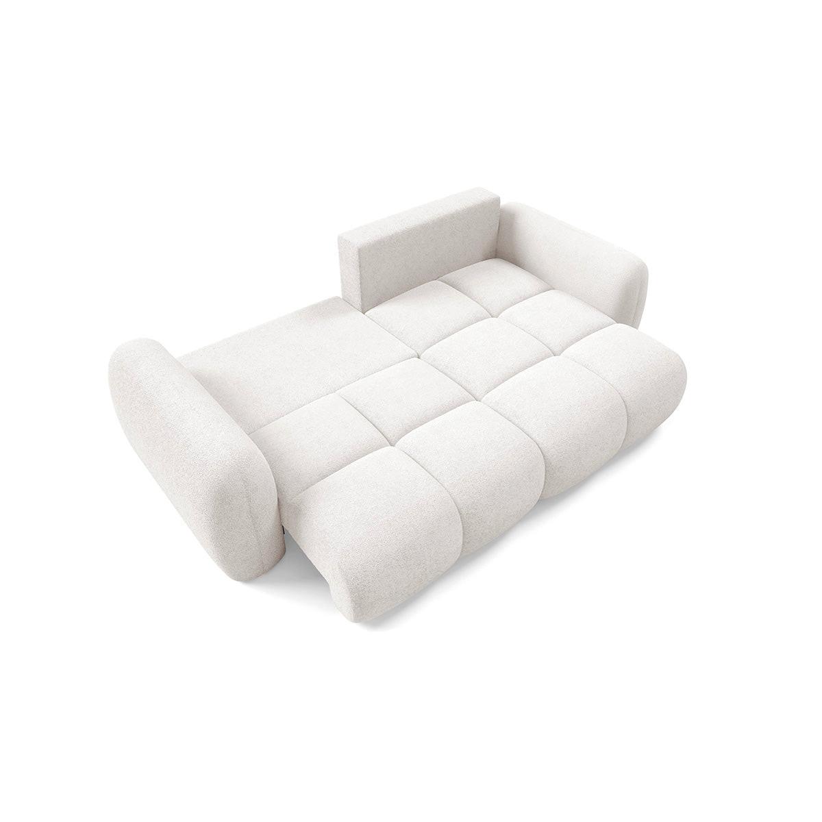 ECKSOFA Livio 3 Sitzplätze Gebrochenes Weiß - Weiß, Holz (270/165cm) - Petits-meubles