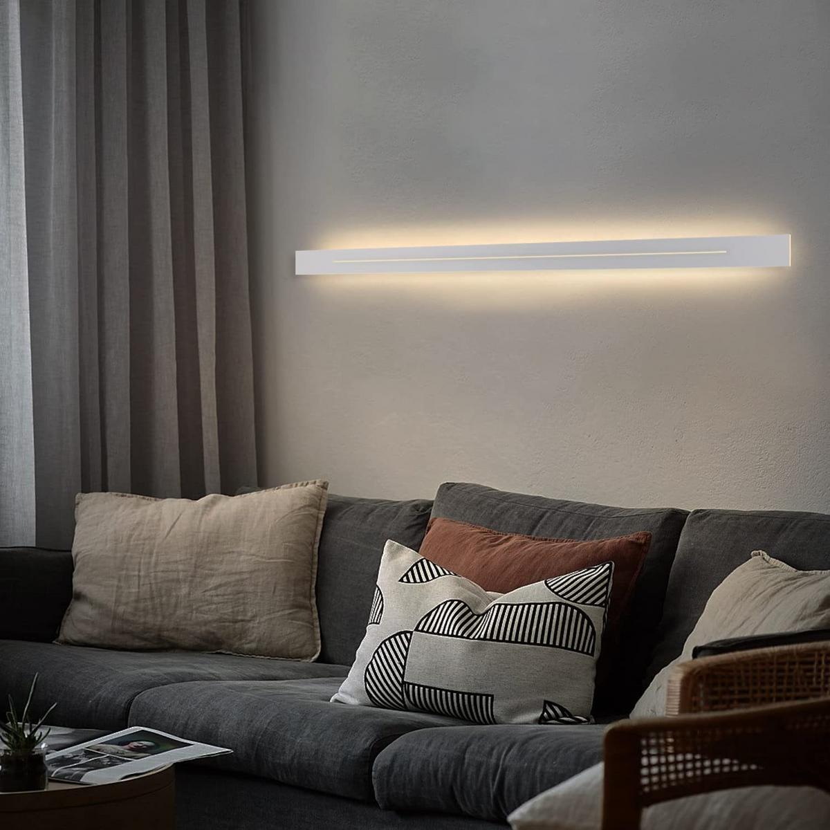 LED WANDLEUCHTE Raum - Weiß, Metall (5/4/100cm) - Nettlife