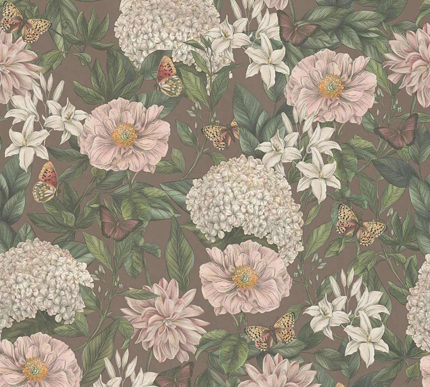 VLIESTAPETE Bunt 53/1005 cm - Braun, Textil (53/1cm) - KUNSTLOFT