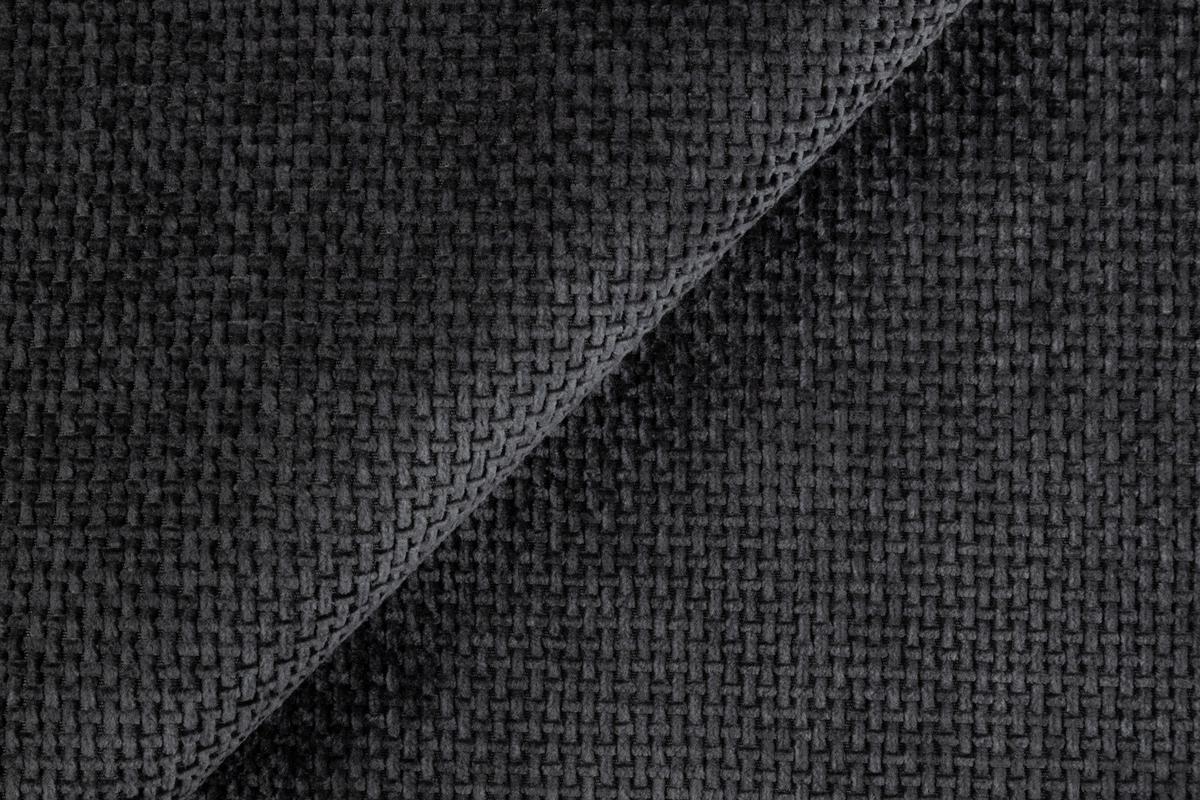 ECKSOFA im Scandi-Stil, Schlaffunktion, Bettkasten B268/T175/H86 cm, Ottomane rechts, Liegefl. 128x209 cm, Bouclé Chenille Stoff in Anthrazit / 21011 - Eichefarben/Anthrazit, Holz/Textil (268/175cm) - luma-home