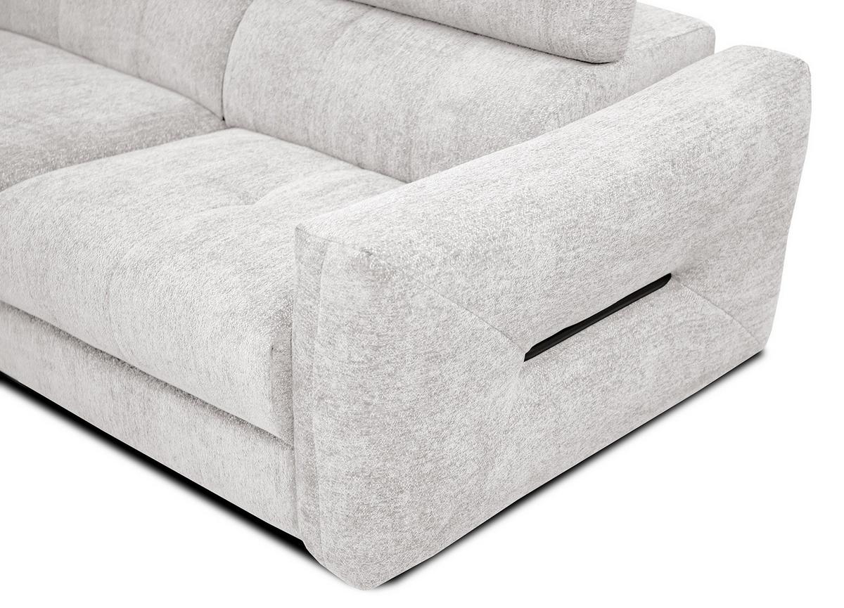 ECKSOFA CALVERA 5-Sitzer, weiß - Weiß, Holzwerkstoff/Textil (239/298cm) - Wozimo