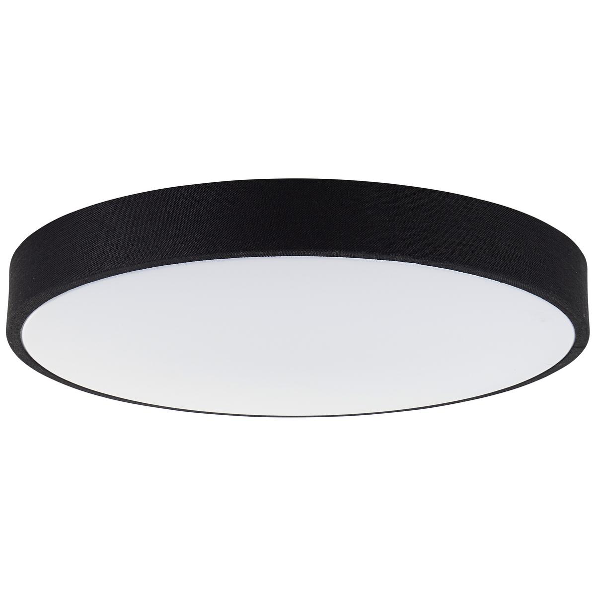 DECKENLEUCHTE Filiz G80821/76 - Schwarz, Metall (49/49/8cm) - Brilliant